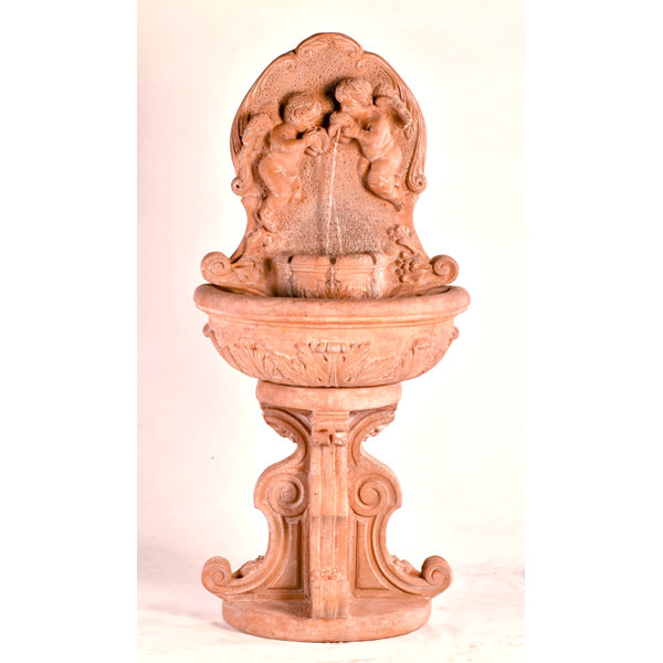 Fiore Stone Concrete Cherub Fountain Wayfair
